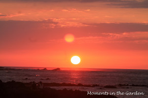 Sun going down over Waikoloa beach-3152