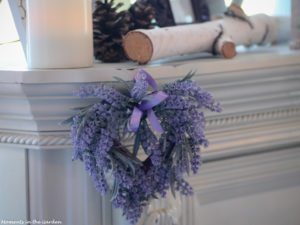 Lavender, birch and pine cone accents-7177