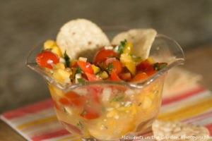 Peach and tomato salsa good2